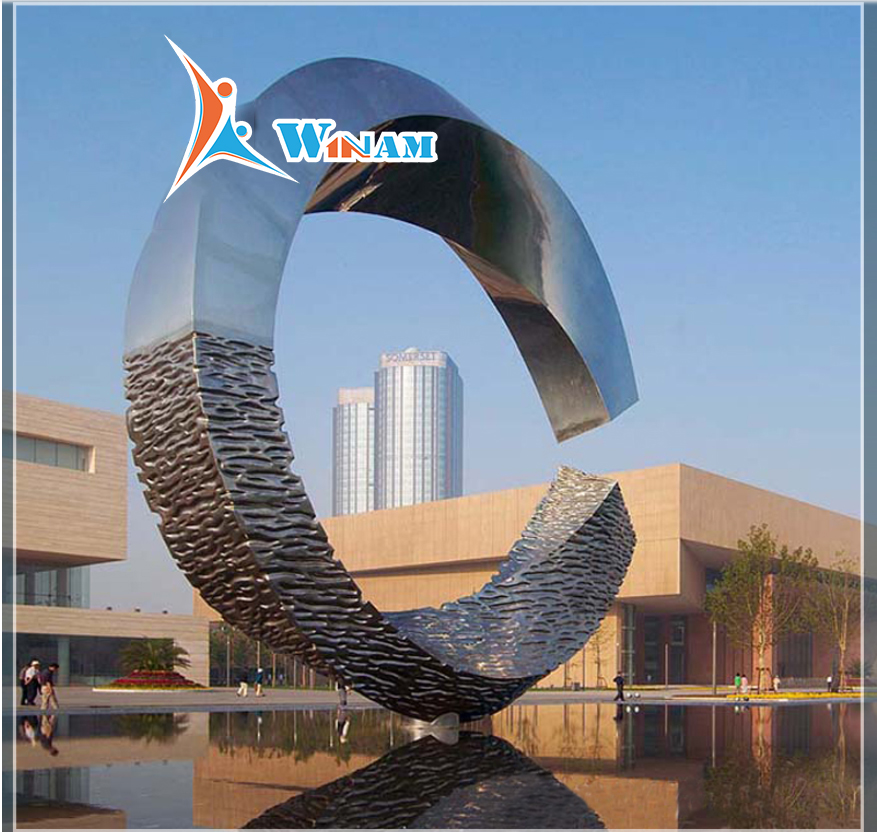 Modern design urban stainless steel sculpture for sale