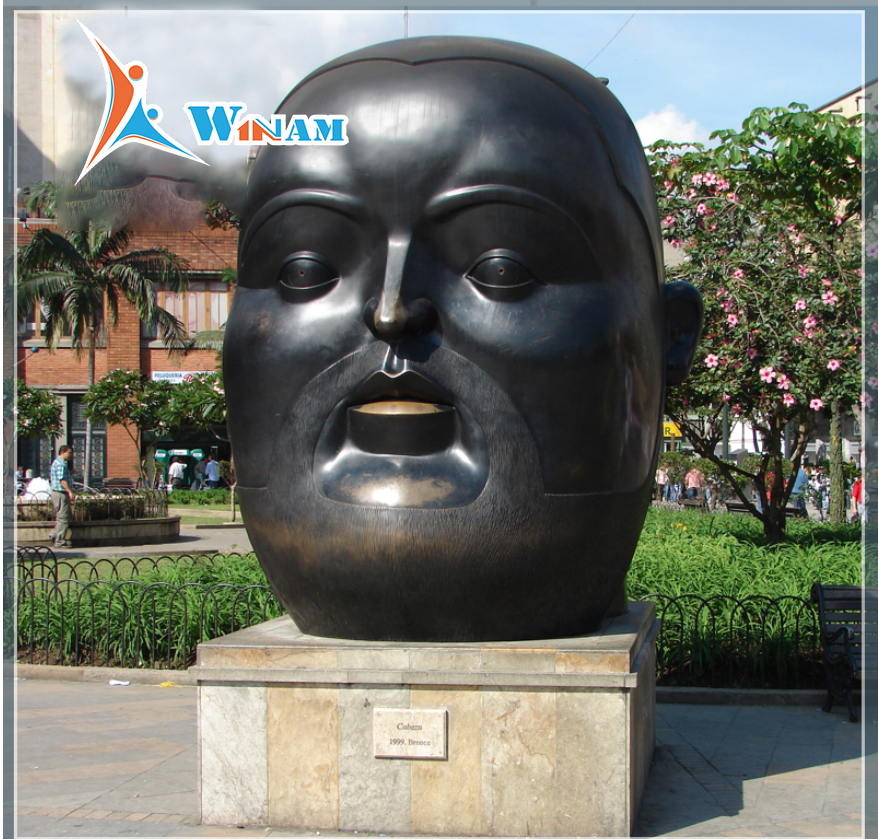 Hot Sale Bronze Human Famous Head Sculpture