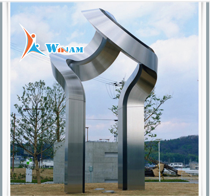 Stainless Steel Famous Contemporary Sculpture For Sale