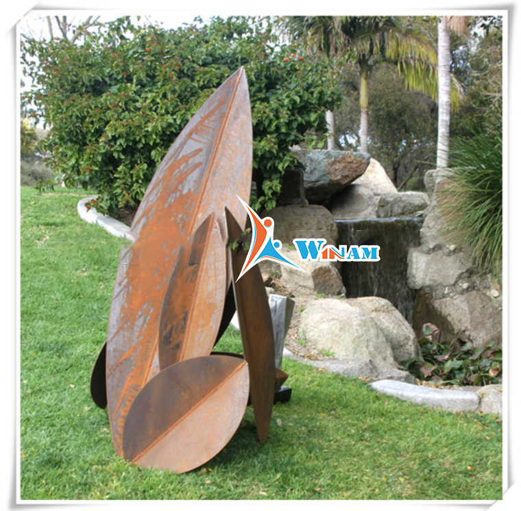 Tree leaf corten Sculpture