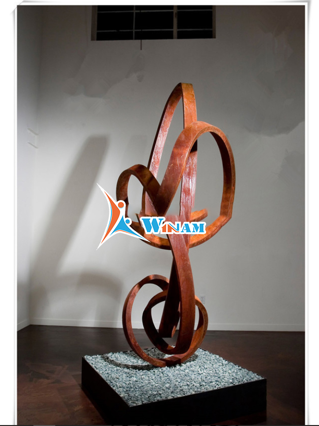 Antique hot christmas decor music corten steel metal top craft