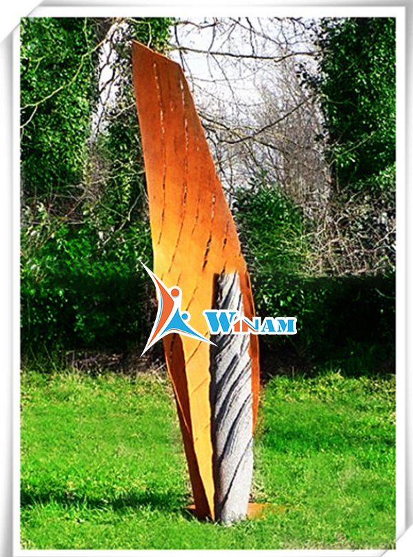 Hot vintage christmas decor corten steel tree metal garden sculpture