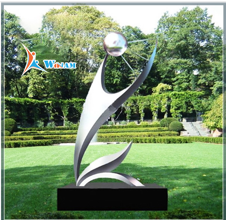 Modern Metal Stainless Steel Garden Decoration Sculpture