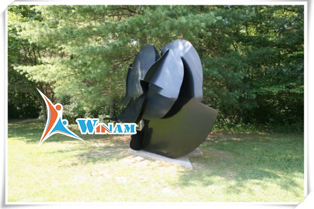 Garden decoration windmill style stainless steel sculpture