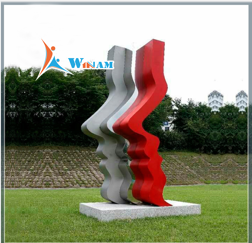 Car Painting Moodern Abstract Stainless steel Art Figure Statue