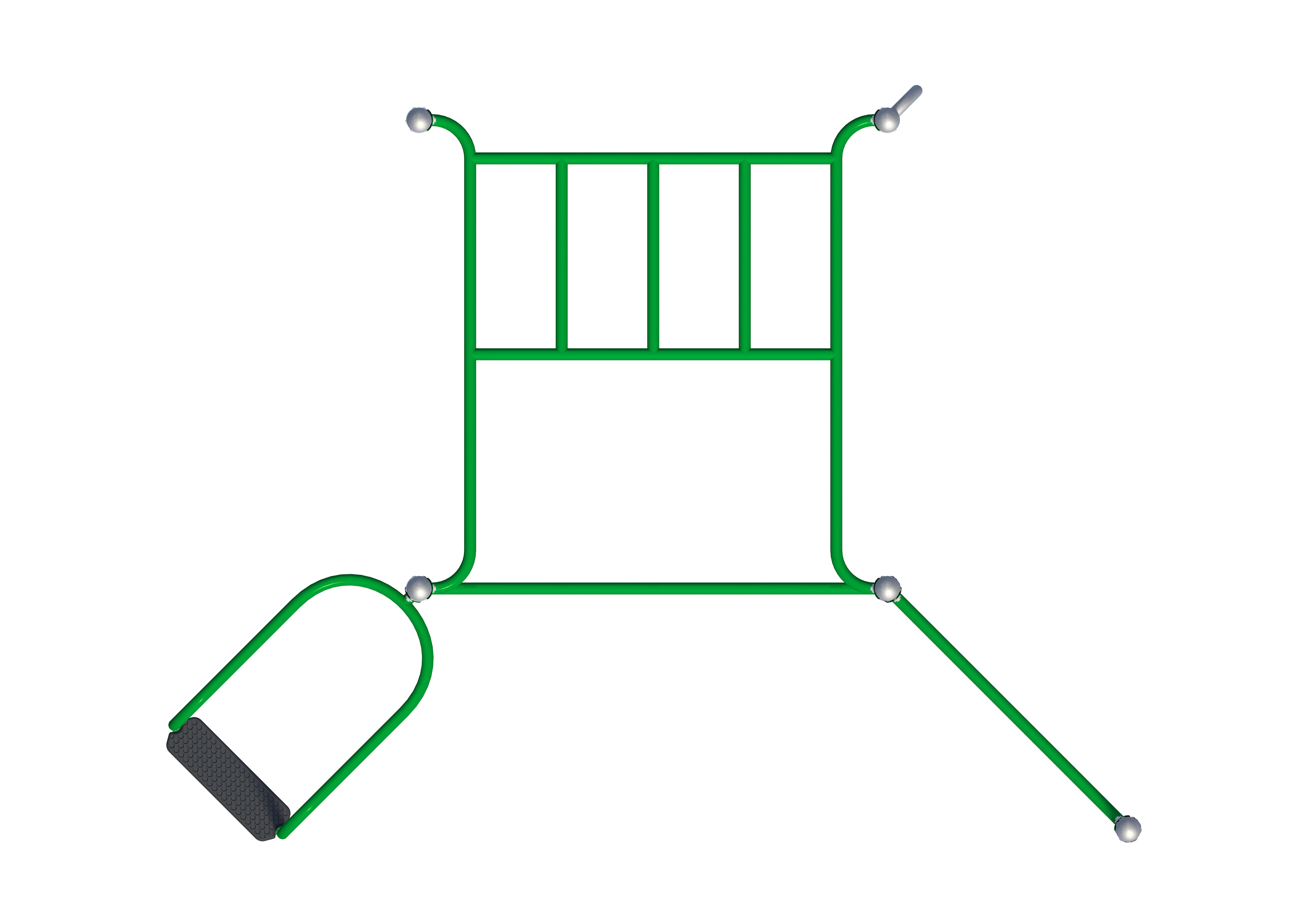 Multi purpose fitness frame