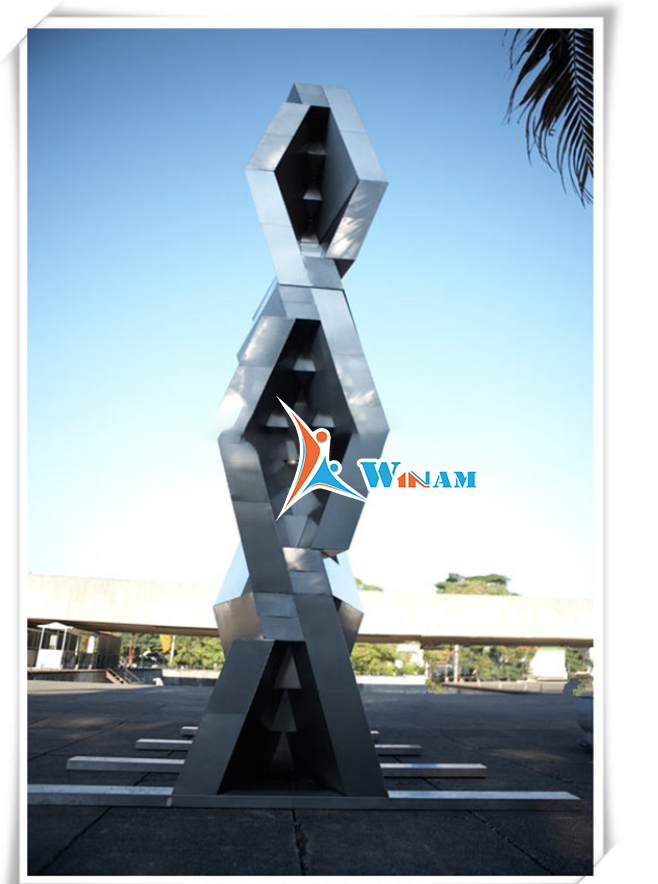 Decorative Hot Fashion Metal Stainless Steel Cross Art Sculpture