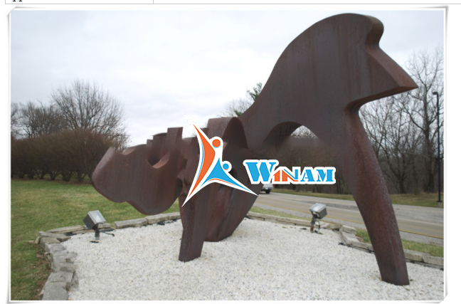 Vintage hot christmas garden new product corten steel bone sculpture