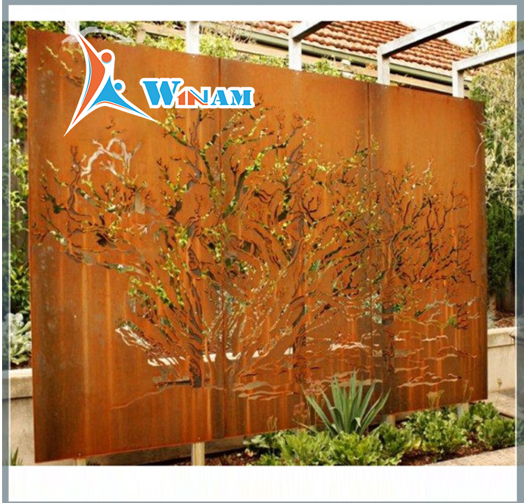 Modern laser cutting metal screens sculpture