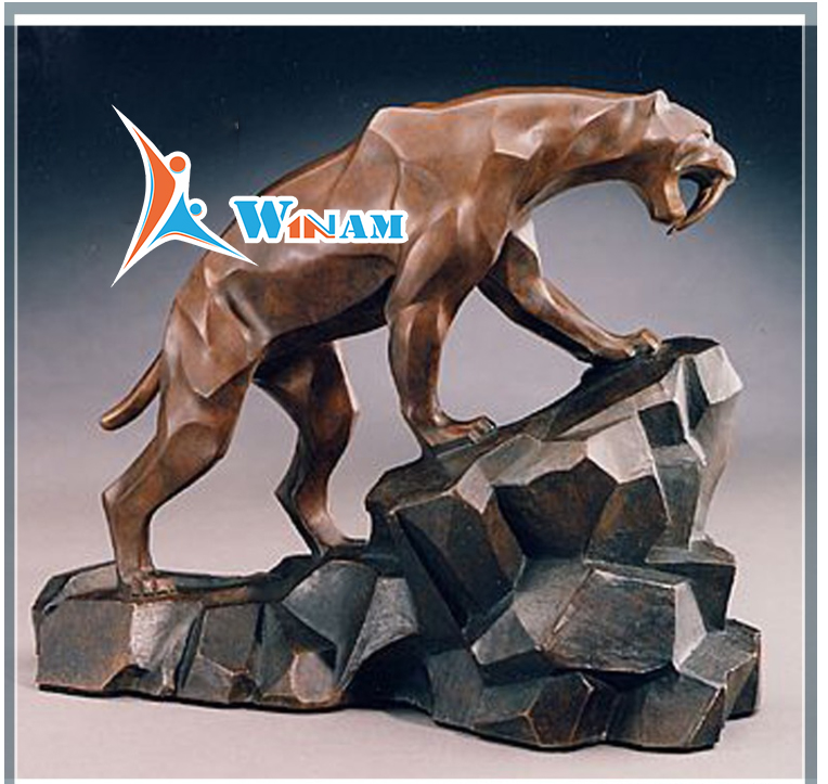 Garden decoration large broze tiger sculpture