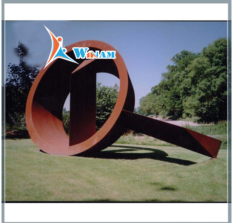 Modern Urban Corten Steel Outdoor Abstract Sculpture