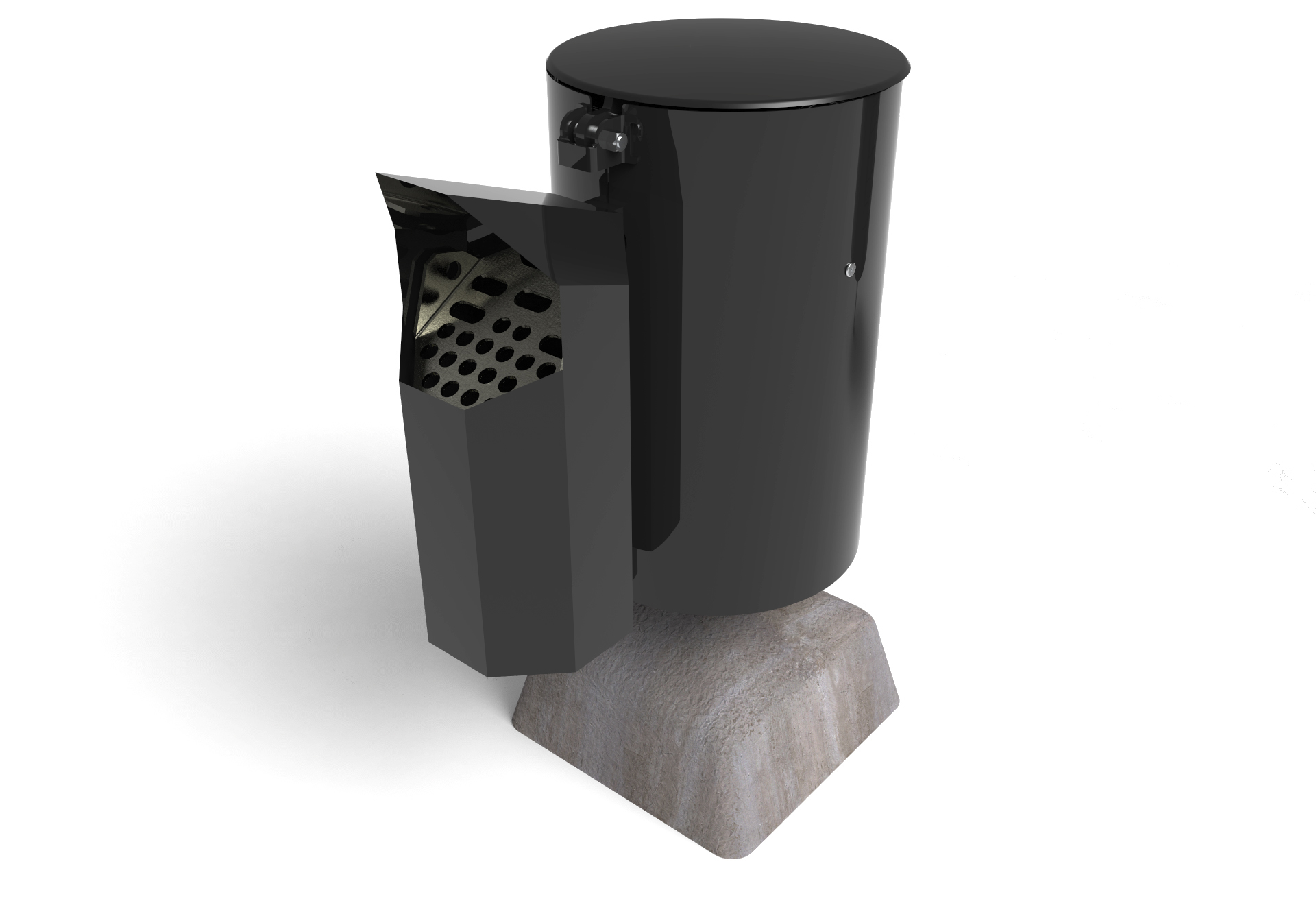 Litter Bin & Ash-Stand