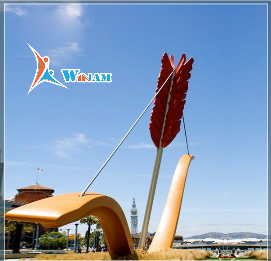 Urban Art Design Stainless Steel Arrow Sculpture