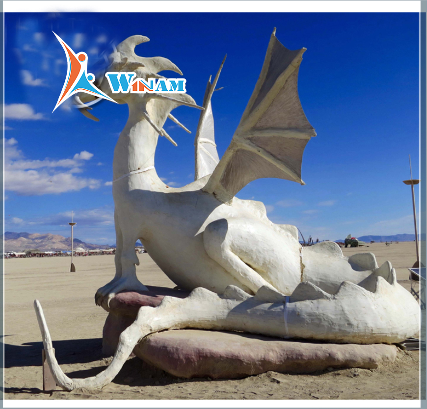 Chinese factory custom metal dragon statue