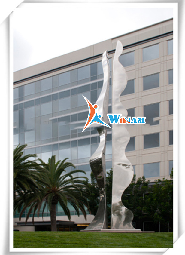 New Product Christmas Decor Stainless Steel Abstract Garden Tree Sculpture