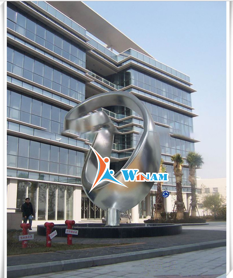 Abstract city morden stainless steel outdoor sculpture