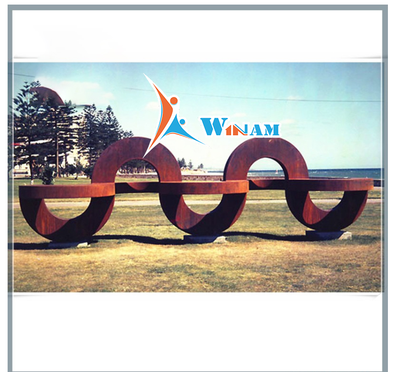 Modern outdoor large metal art sculpture