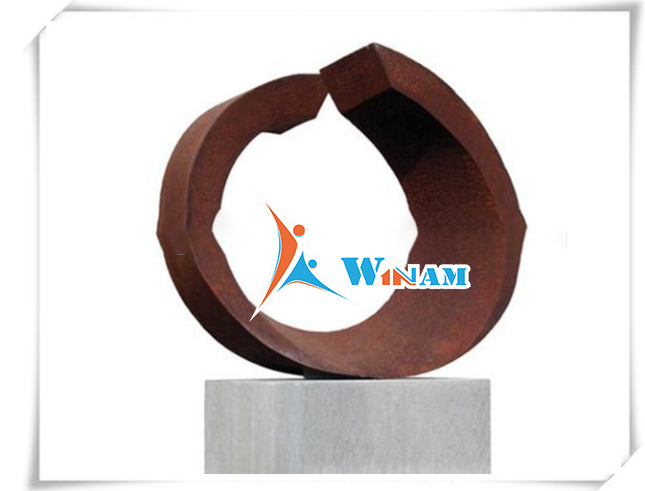 Urban art work garden corten steel sculpture