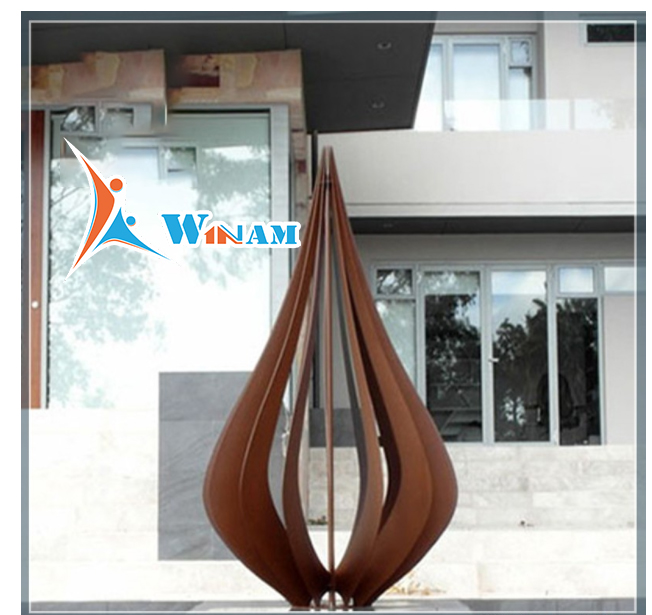 Landscape Garden Art Corten Steel Modern Sculpture