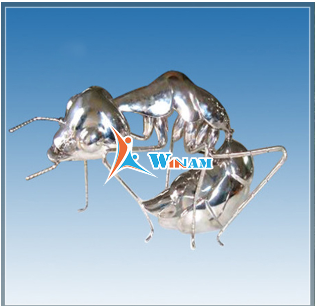Vivid Stainless Steel Small Ant Sculpture