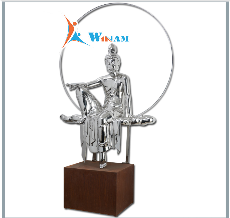 Life Size Metal Buddha Statue