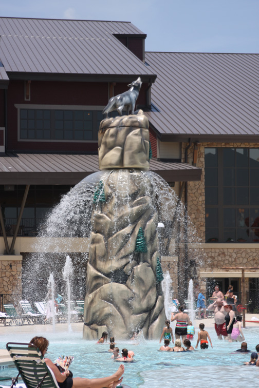 Bộ phun nước của Khu nghỉ dưỡng Great Wolf Lodge