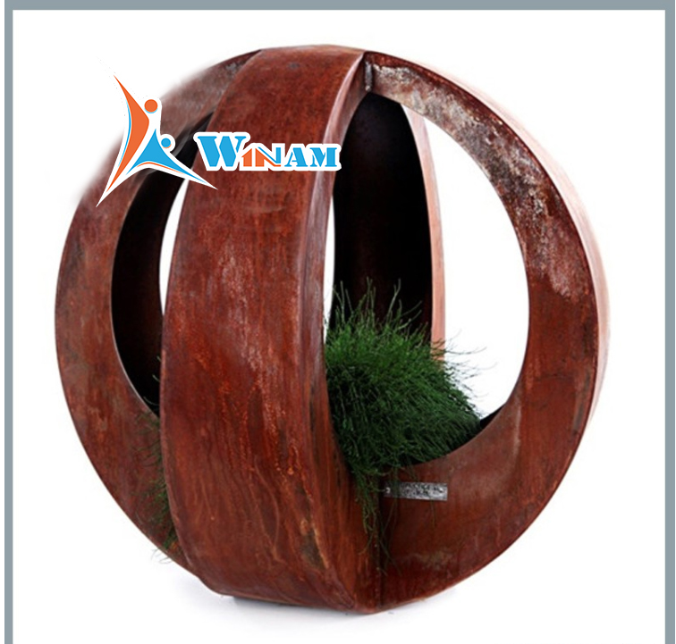 Custom design modern metal hanging flower pot