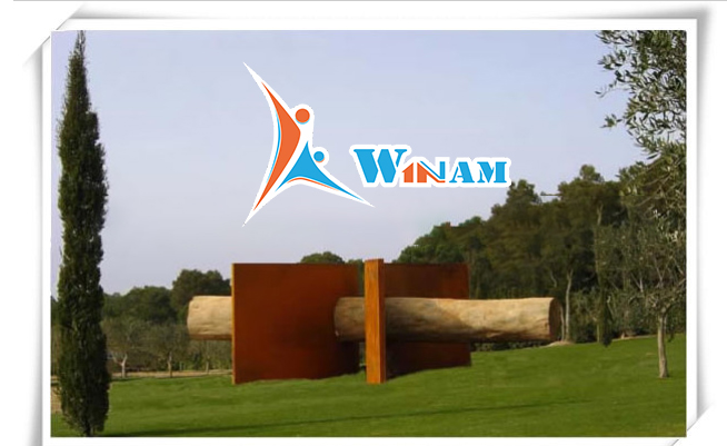 Large Garden Corten Steel Outdoor Abstract Sculpture