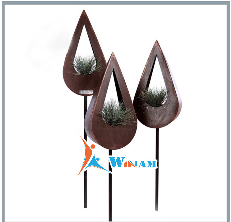 Modern custom design garden corten steel planter