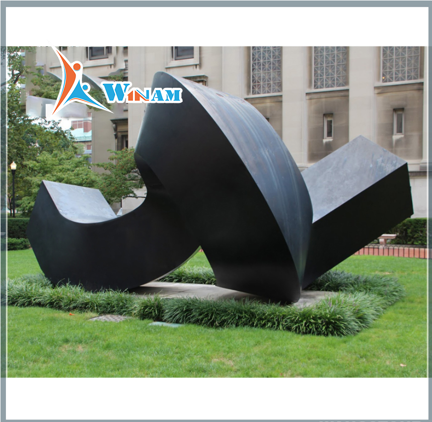 Garden abstract art large stainless steel sculpture