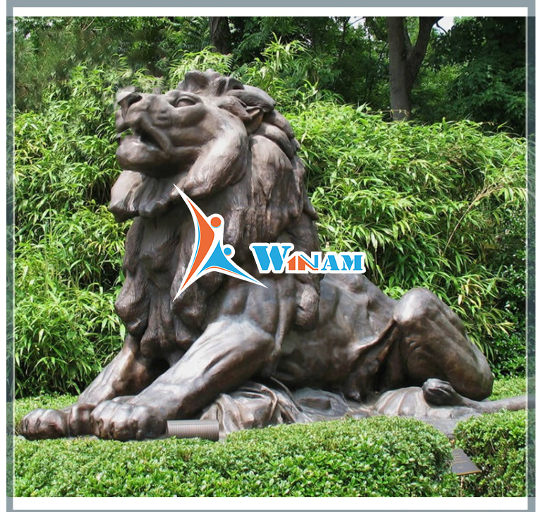 large metal modern iron garden sculpture