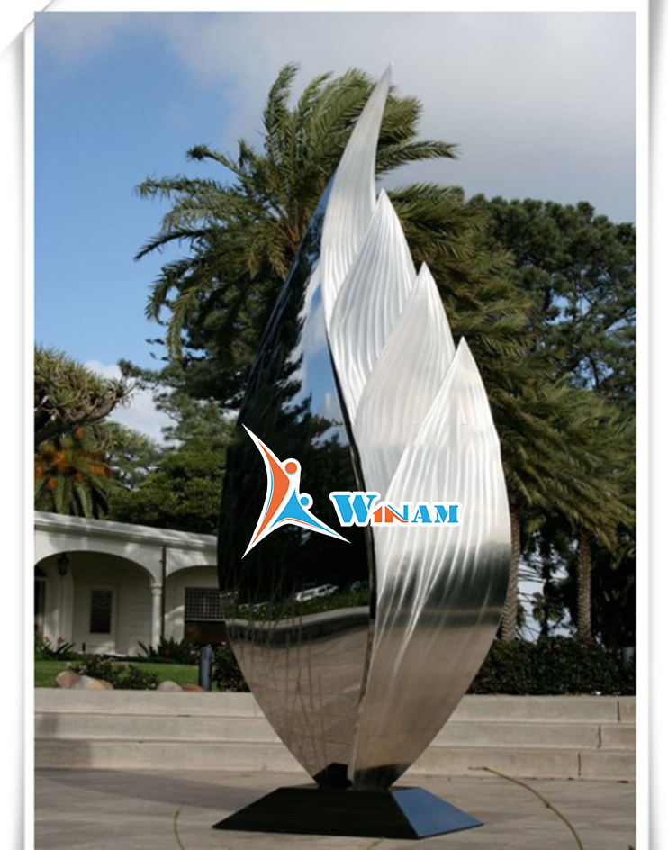 Large Stainless Steel Tree Shape Garden Sculpture