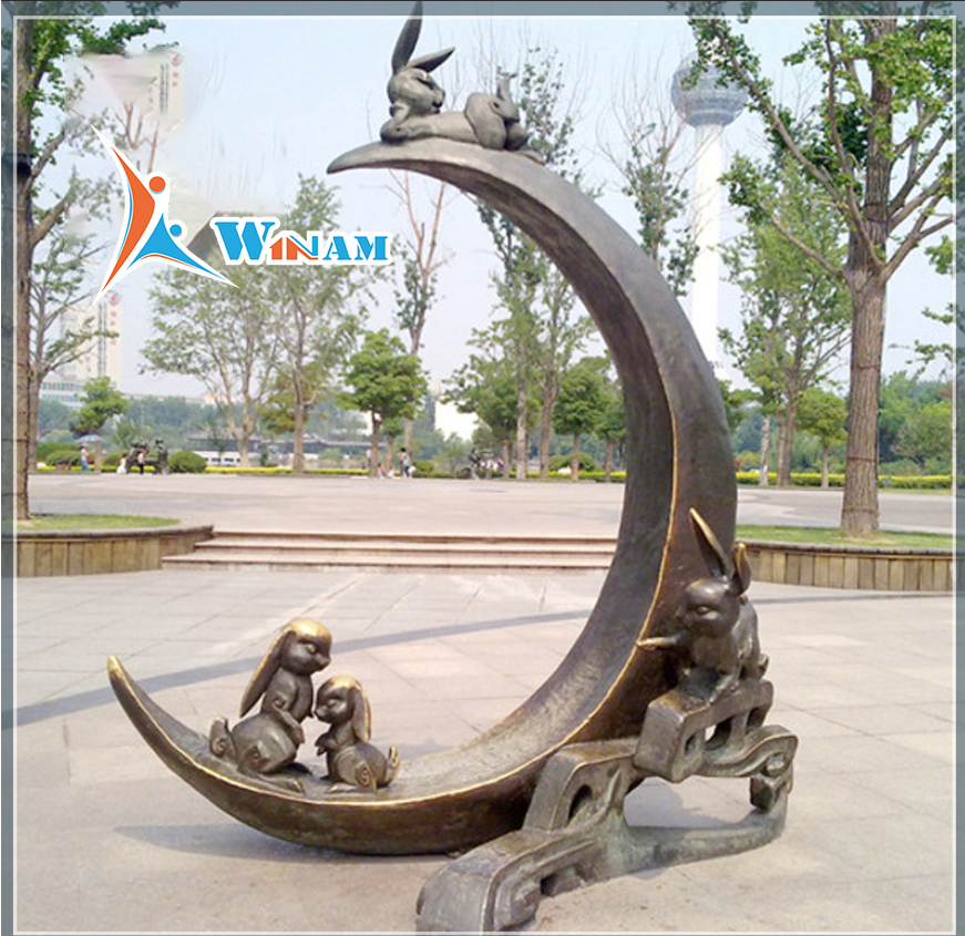Outdoor Park Decorative Bronze Sculpture For Sale