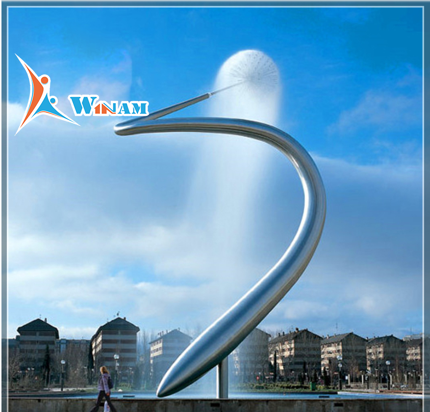 Large stainless steel garden outdoor waterfall for sale