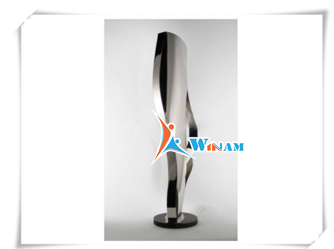 Modern trophy stainless steel home decor sculpture