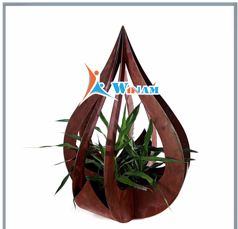 Wholesale 2017 new designs corten steel garden planter