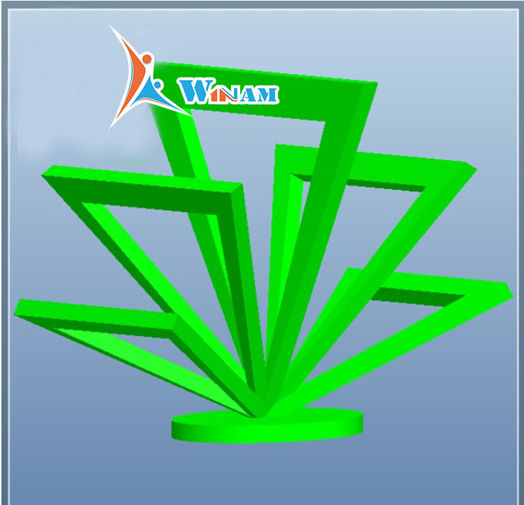 2016 New design metal art decoration modern abstract sculpture