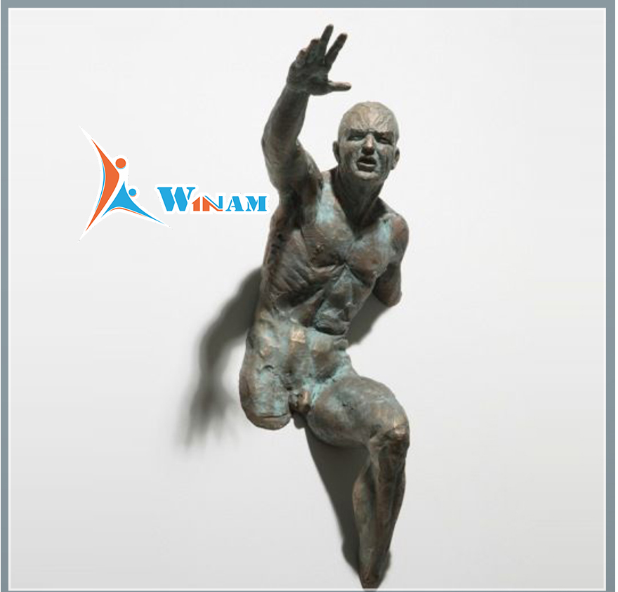 Home wall art famous designs abstract nude boy statue