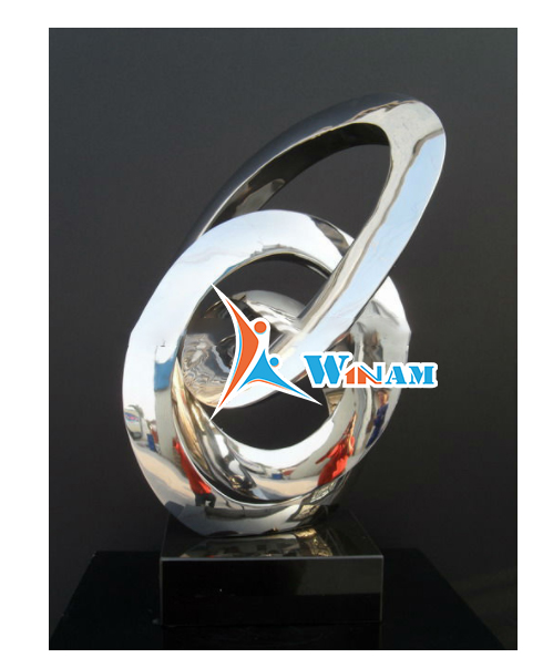 Euro Style Hotel Decoration Modern Stainless Steel Sculpture