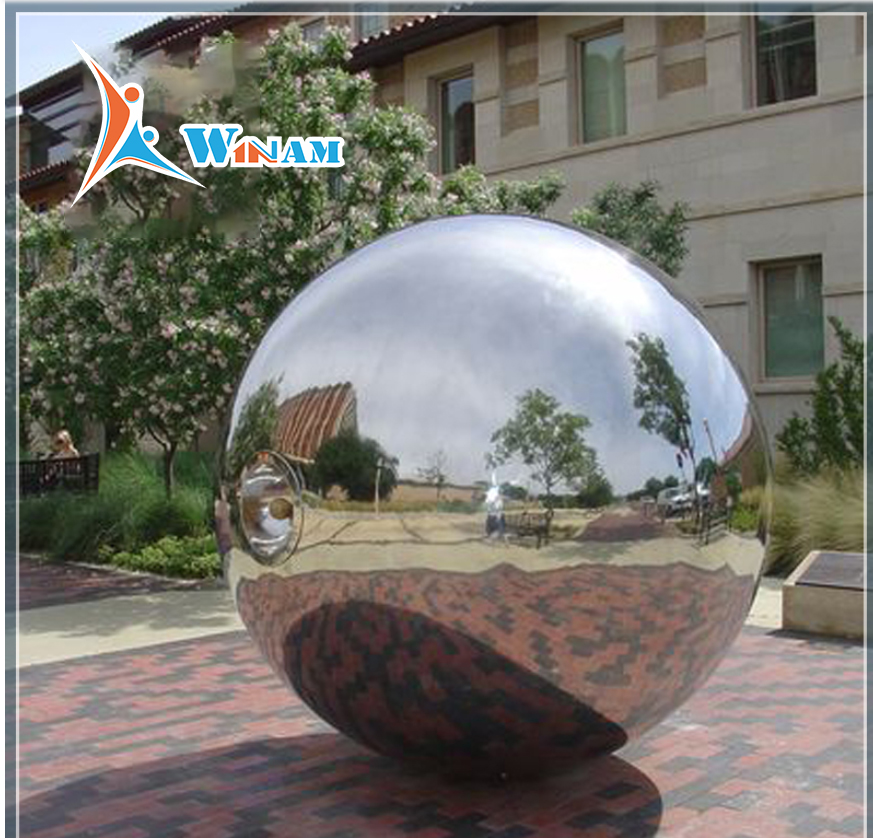 Handmade high polishing metal spheres sculpture