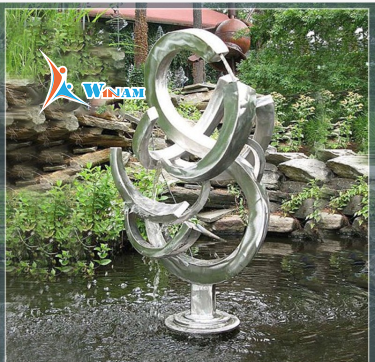 Wholesale price modern decoration stainless steel water fountain