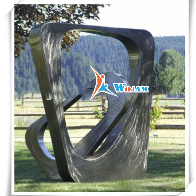 2015 outdoor garden pop abstract frame stainless sculpture