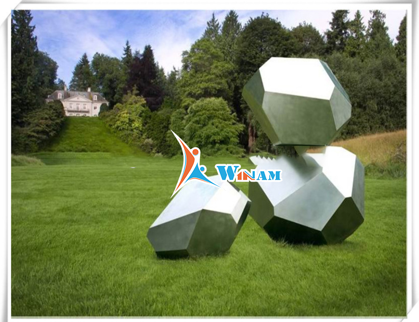 Stone Shape Stainless Steel Sculpture
