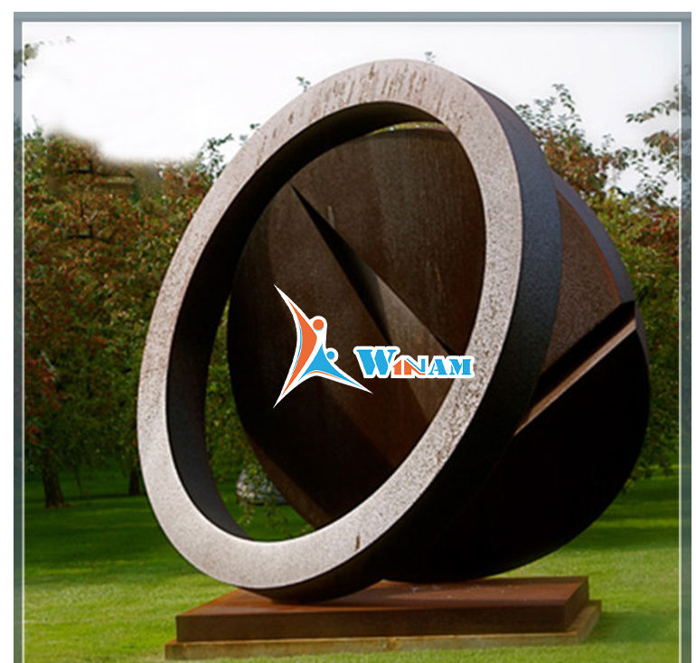 Abstract Outdoor Corten Steel Modern Metal Sculpture
