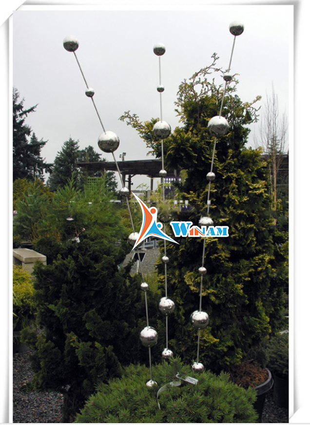 New product fashion top lollipop ball stainless steel christmas decor