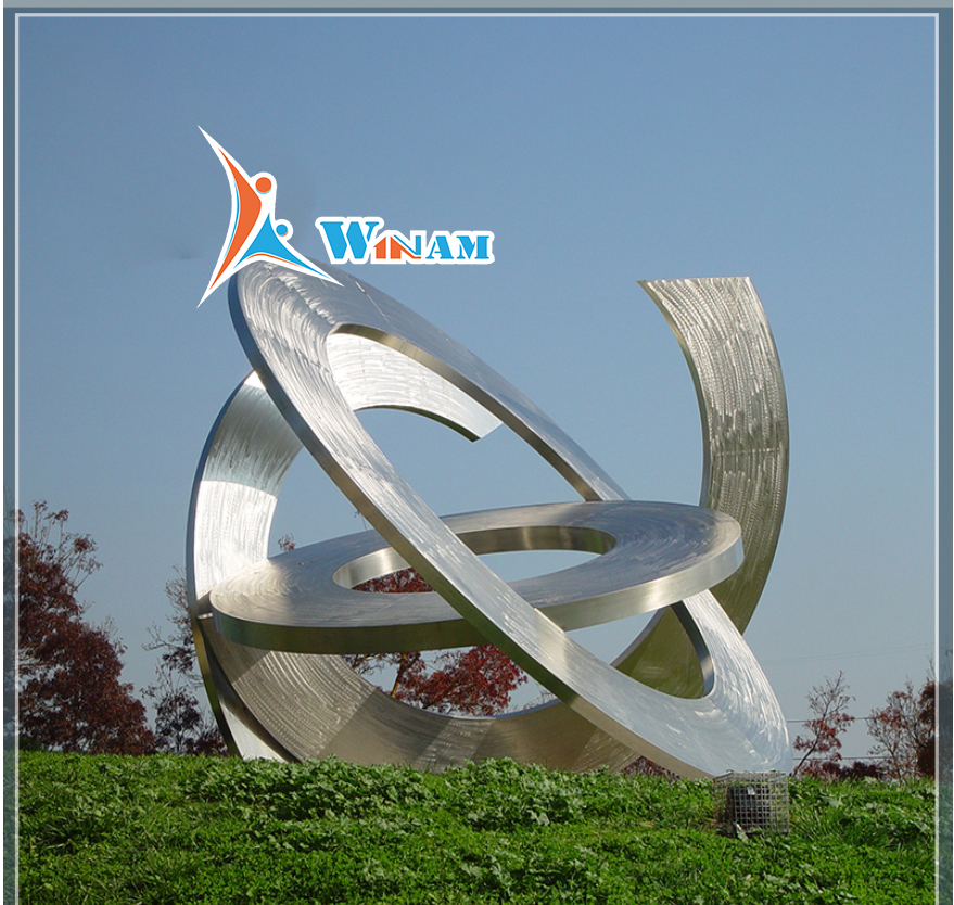 Contemporary Stainless Steel Garden Art Sculptures