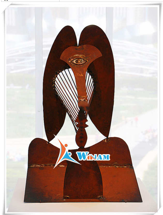 Hot wrought egypt corten steel home decoration sculpture