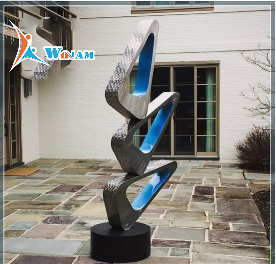 Fashionable design art abstract stainless steel sculpture