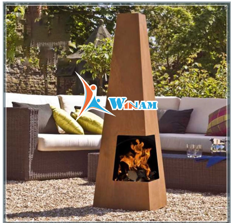 Outdoor Used Antique Corten Steel Material Fire Pit