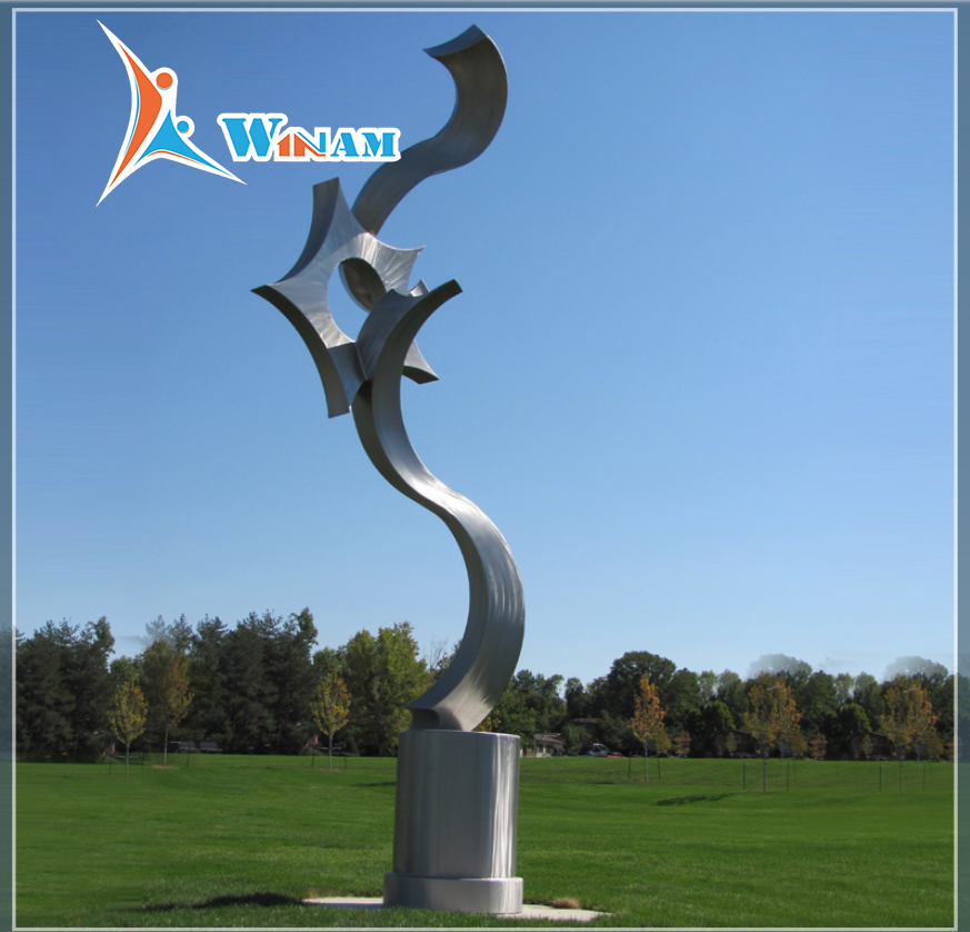 Customized abstract stainless steel sculpture